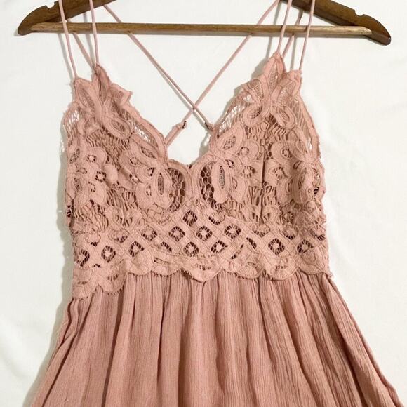 Free People Intimately Adella Slip Dress Rose Mini XS - Picture 9 of 12